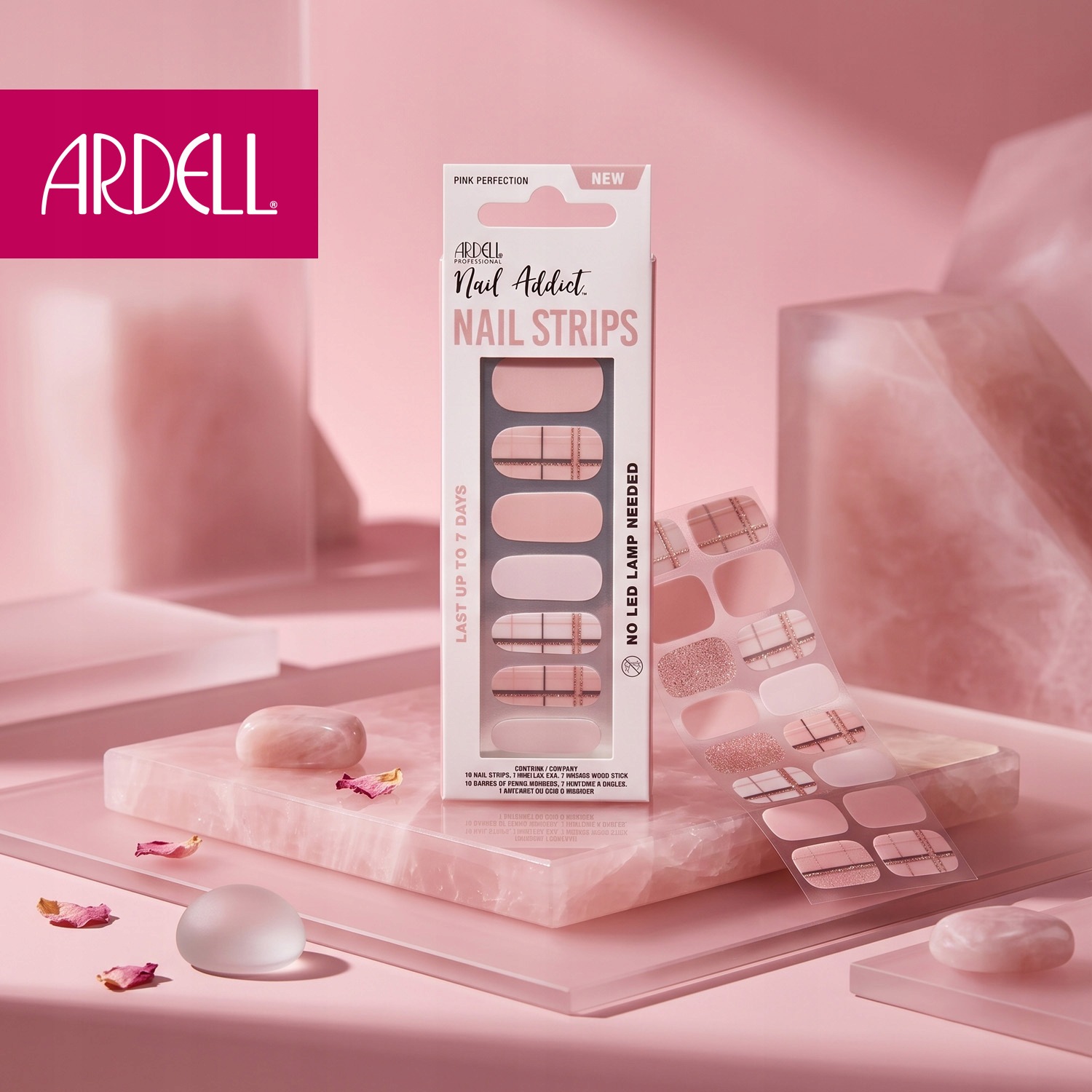Ardell Nail Addict Nail Strips Pink Perfection